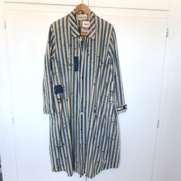 Magnolia Pearl WELLS BIG HICKORY Stripe Sanforized Smock Denim Jacket NWT - Picture 4 of 10